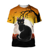 Awesome hoodie 3d all print Halloween Black Cat, T-Shirt, Zip Hoodies, Sweatshirt NQ0072