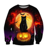 Awesome hoodie 3d all print Halloween Black Cat, T-Shirt, Zip Hoodies, Sweatshirt NQ0071