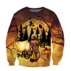 3D All Over Print Halloween Camping Bear for Men and Women, T-Shirt, Zip Hoodies, Sweatshirt HBC0049