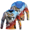 Awesome hoodie 3d all print Hawk And Fire Wolf King for Men and Women, T-Shirt, Zip Hoodies, Sweatshirt NQ412