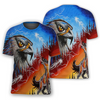 Awesome hoodie 3d all print Hawk And Fire Wolf King for Men and Women, T-Shirt, Zip Hoodies, Sweatshirt NQ412