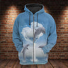 3D All Over Heart Of Dolphins Hoodies for Men and Women, T-Shirt, Zip Hoodies, Sweatshirt DTK001