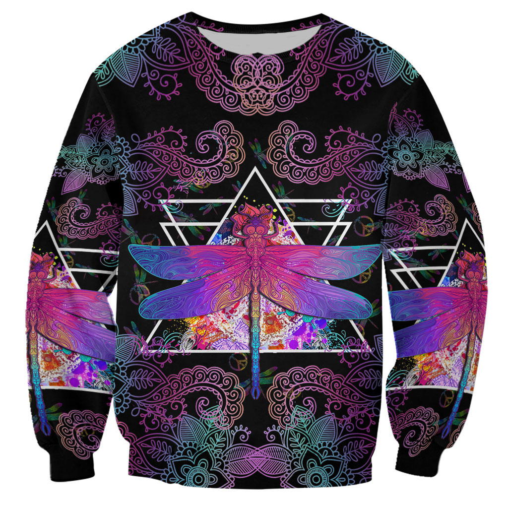 Awesome hoodie 3d all print Hippie Dragonfly for Men and Women, T-Shirt, Zip Hoodies, Sweatshirt NQ373