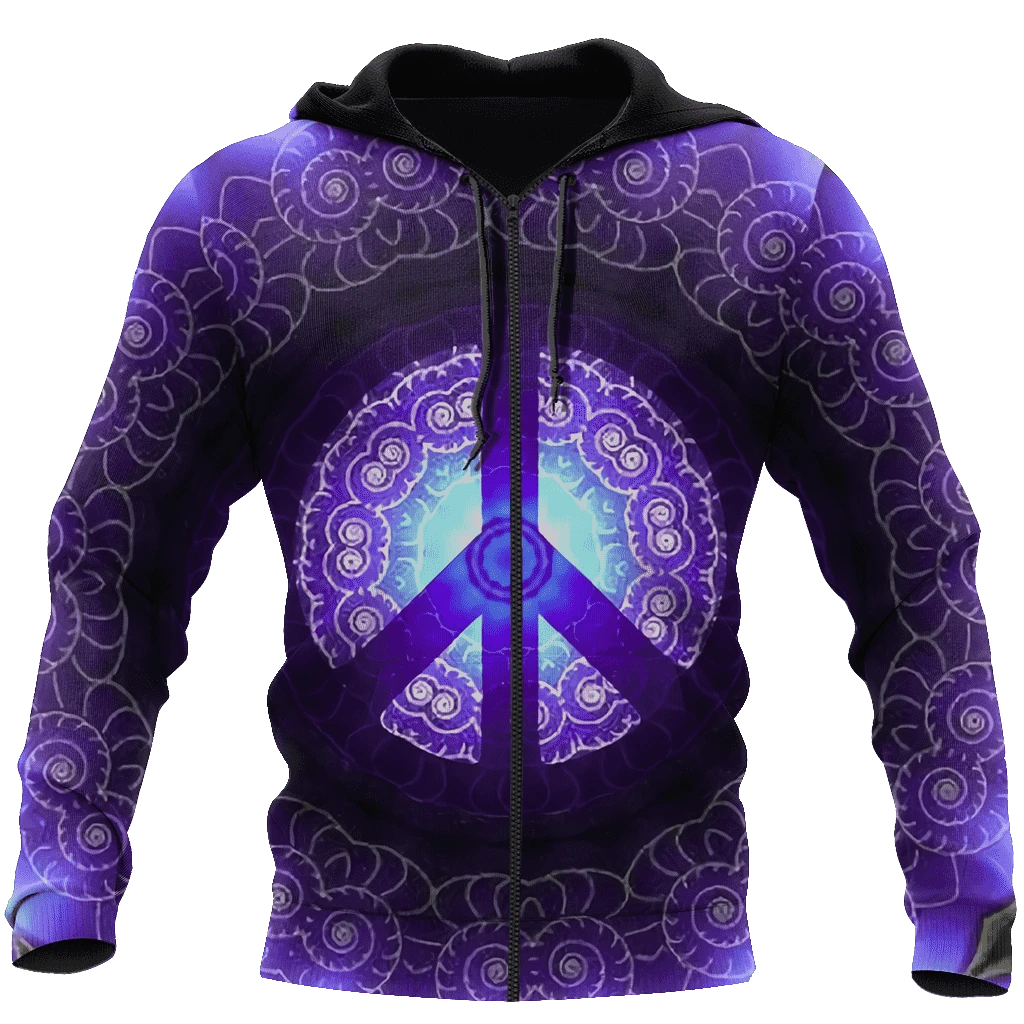 Awesome hoodie 3d all print Hippie Peace for Men and Women, T-Shirt, Zip Hoodies, Sweatshirt NQ354