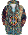 Awesome hoodie 3d all print Hippie Peace for Men and Women, T-Shirt, Zip Hoodies, Sweatshirt NQ305