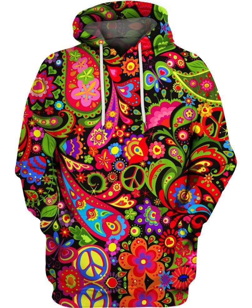 Awesome hoodie 3d all print Hippie for Men and Women, T-Shirt, Zip Hoodies, Sweatshirt NQ366