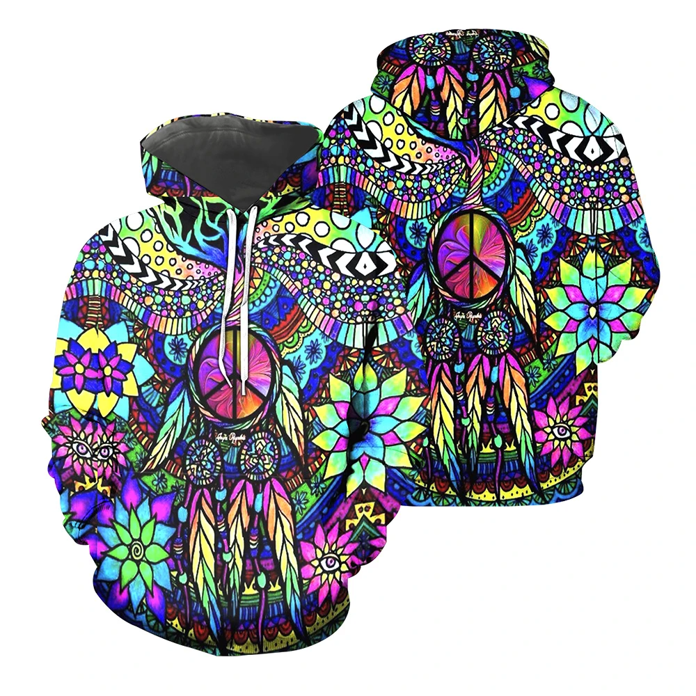 Awesome hoodie 3d all print Hippie Style for Men and Women, T-Shirt, Zip Hoodies, Sweatshirt NQ358