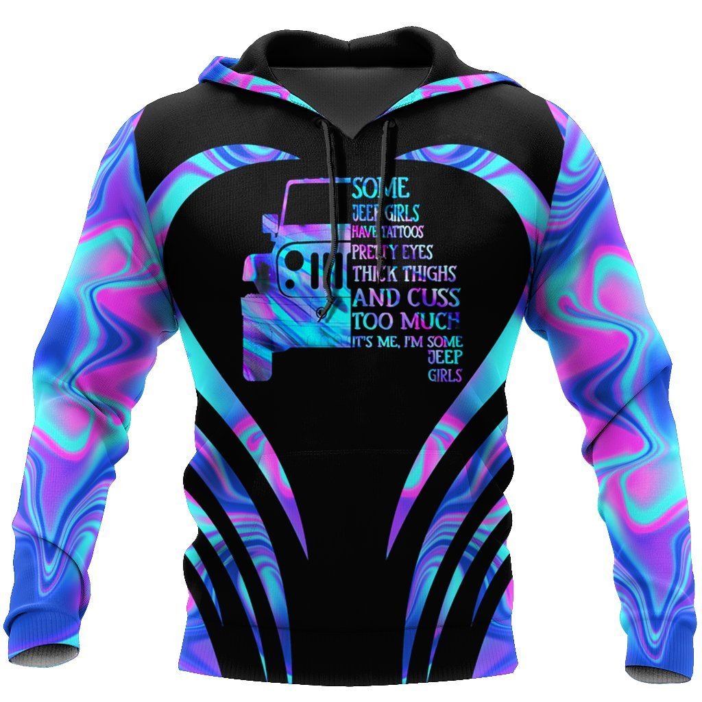 Awesome Hoodie Colorful Jeep for Men and Women HBC291