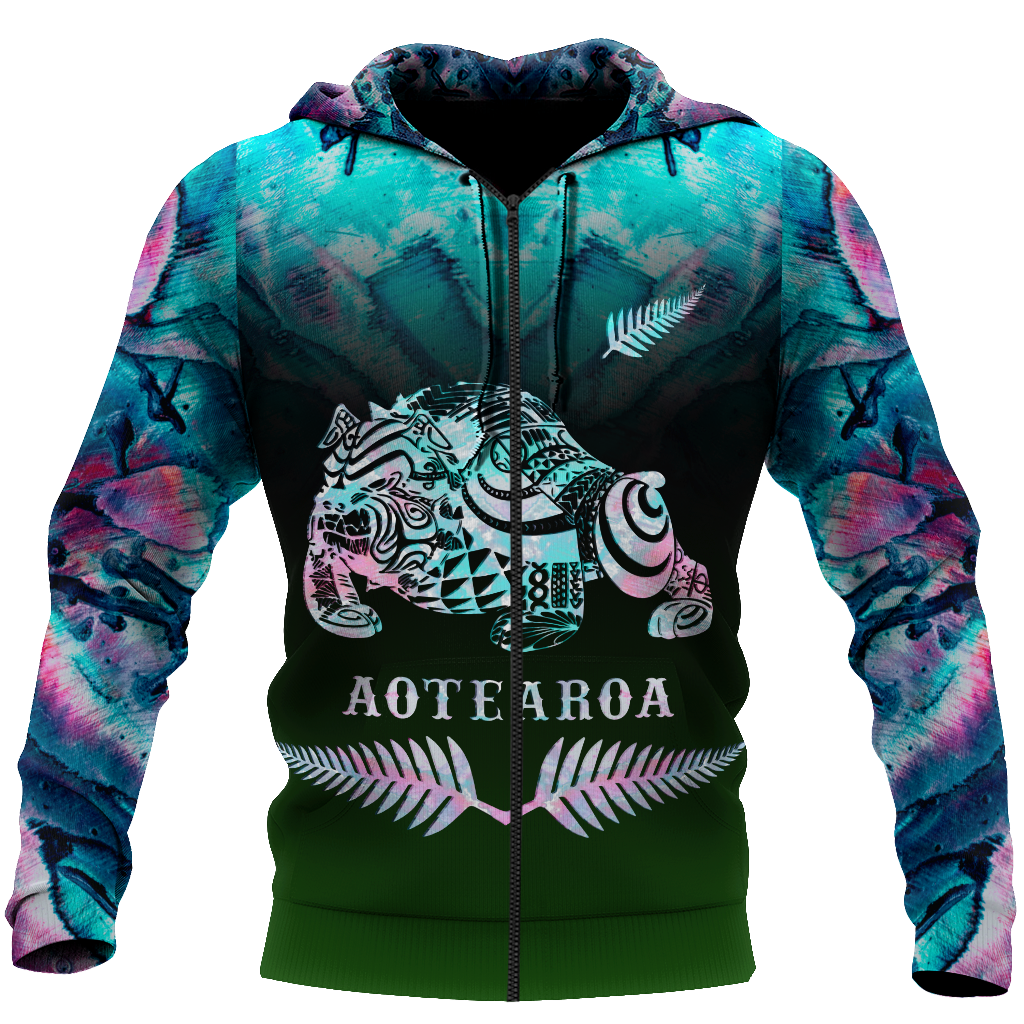3D All Over Print Aoteroa Colorful for Men and Women, T-Shirt, Zip Hoodies, Sweatshirt HBC0040