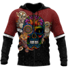 All Over Print Love Sugar Skull for Men and Women, T-Shirt, Zip Hoodies, Sweatshirt HBC0072