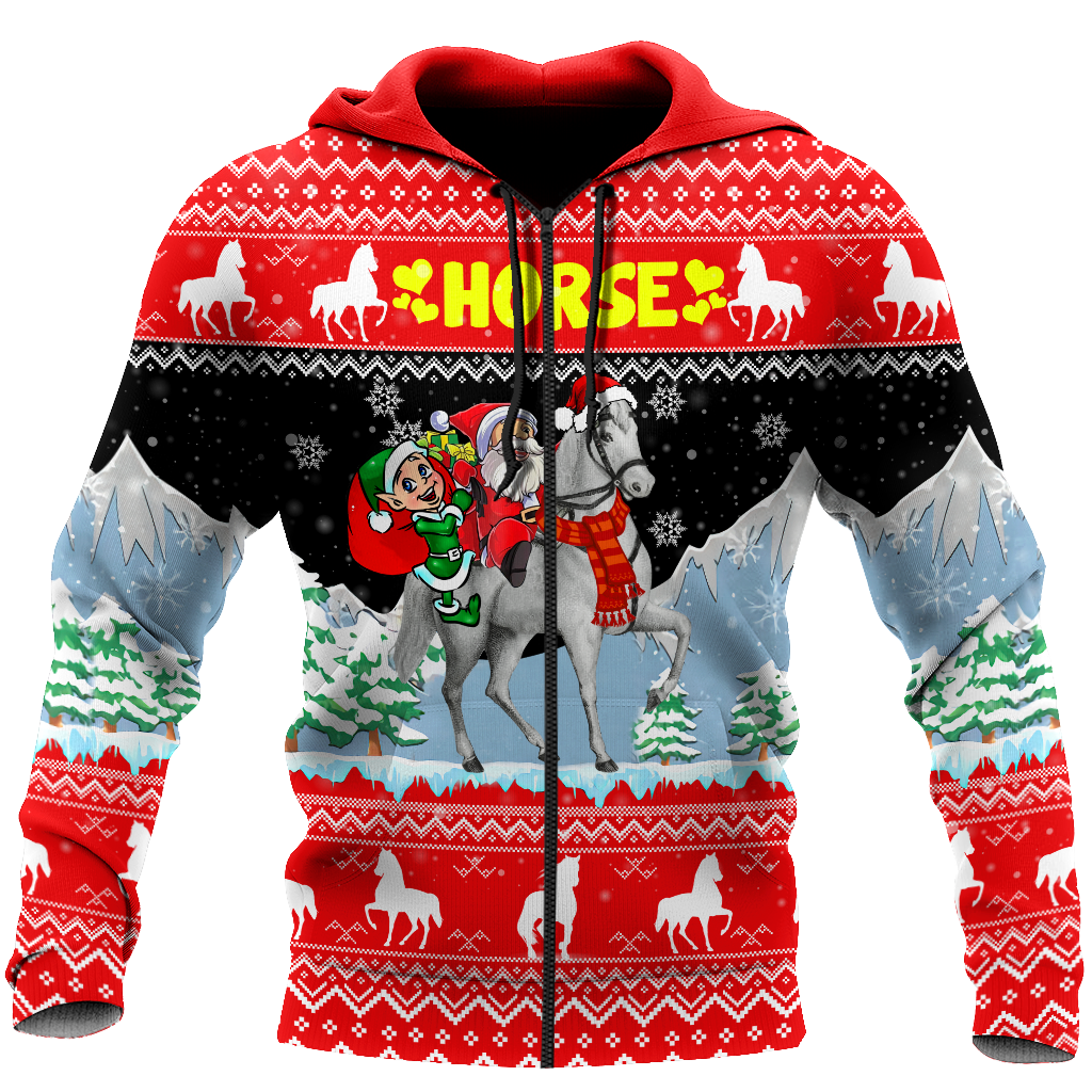Awesome Hoodie Horse Christmas for Men and Women HBC334