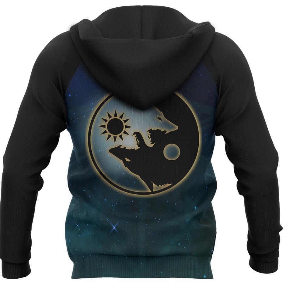 Awesome hoodied All Over Print VIKING Tree Of Life AND Wolf Men and Women Hoodie Zip Hoodies- VN0050