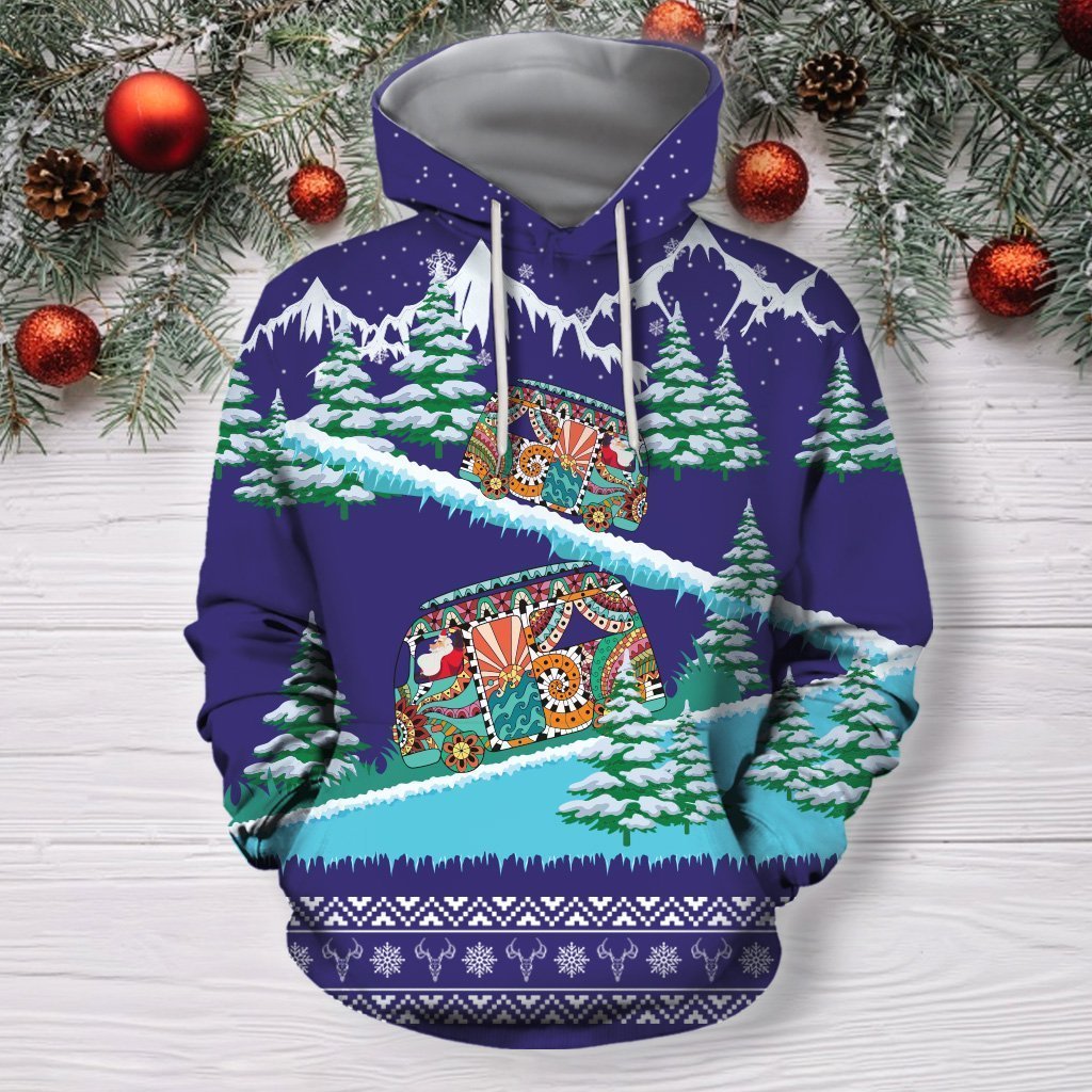 Awesome Hoodie Hippie Christmas for Men and Women HBC322