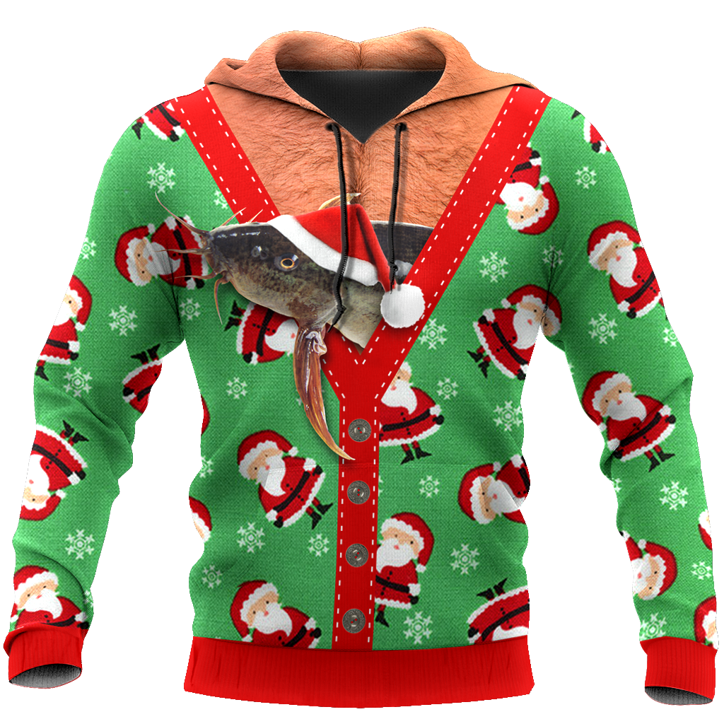 Awesome Hoodie Catfish Ugly Christmas for Men and Women HBC323