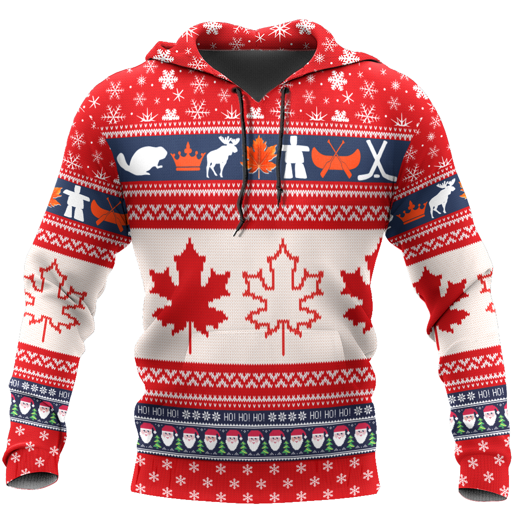 Awesome Hoodie Christmas Canada Maple for Men and Women HBC305