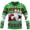 Awesome Hoodie Christmas Santa Marijuana for Men and Women HBC304