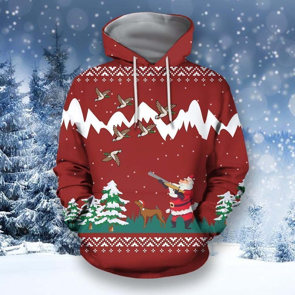 3D All Over Printed Duck Hunting Christmas