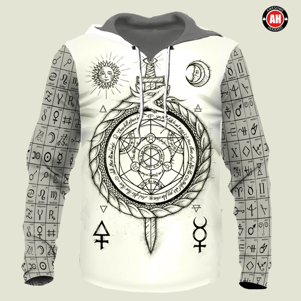3D All Over Print Alchemy & Runes for Men and Women, T-Shirt, Zip Hoodies, Sweatshirt HBC0046