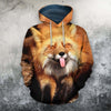 3D All Over Printed Fox Art Shirts and Shorts