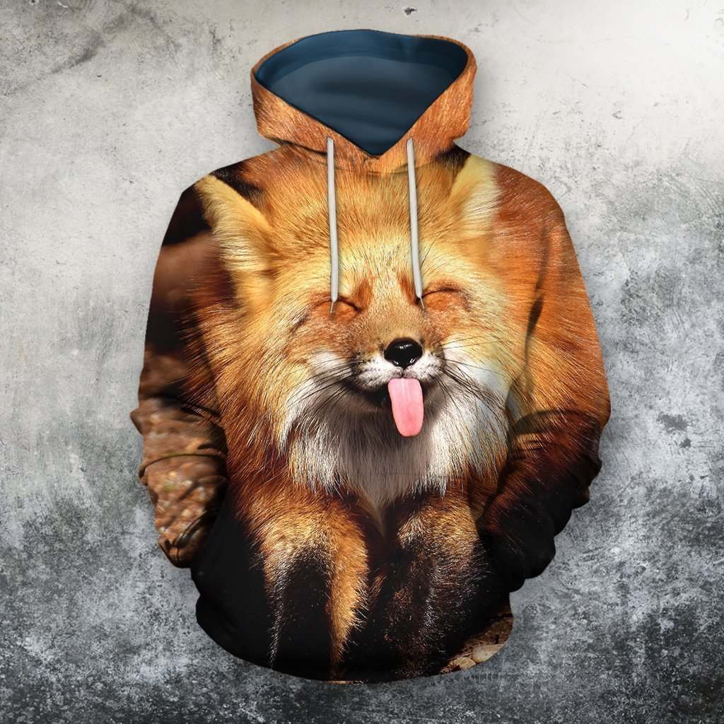 3D All Over Printed Fox Art Shirts and Shorts