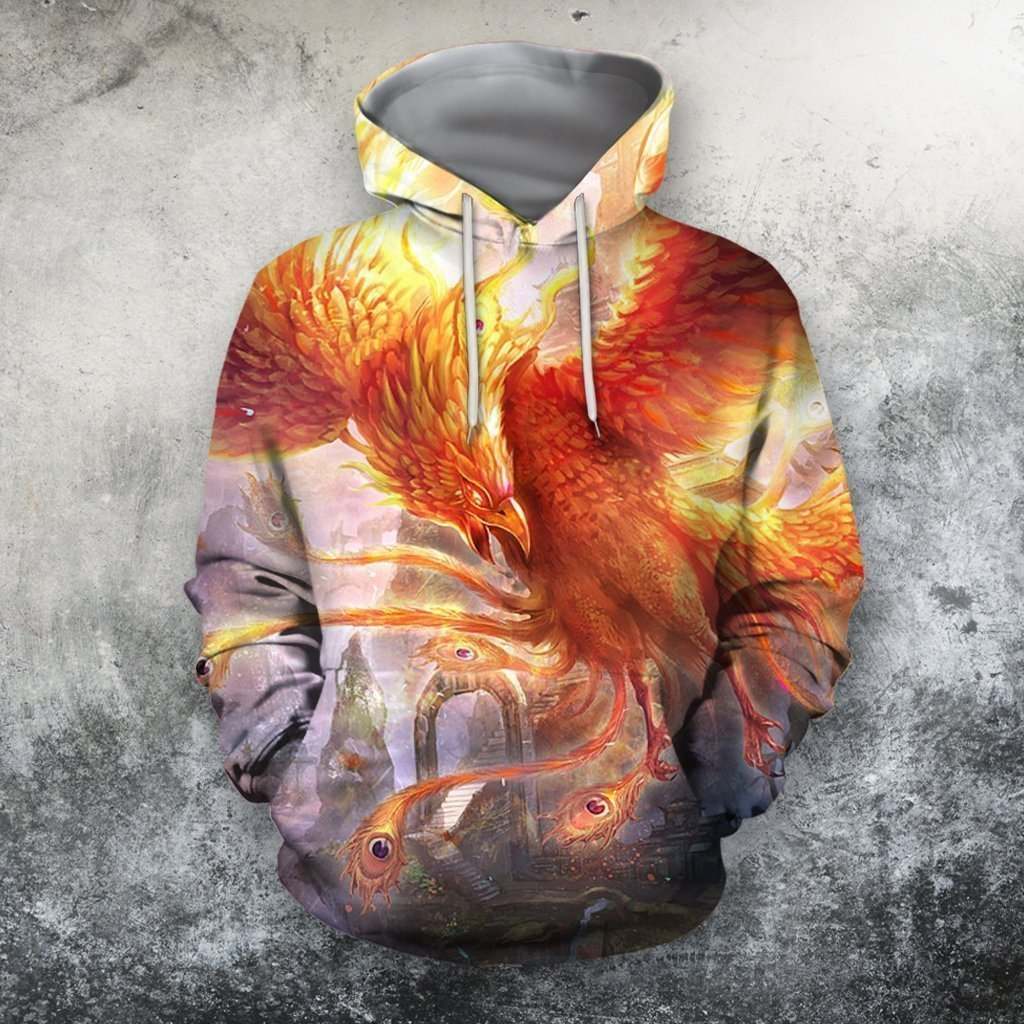 3D All Over Printing Surrealist Phoenix Shirts