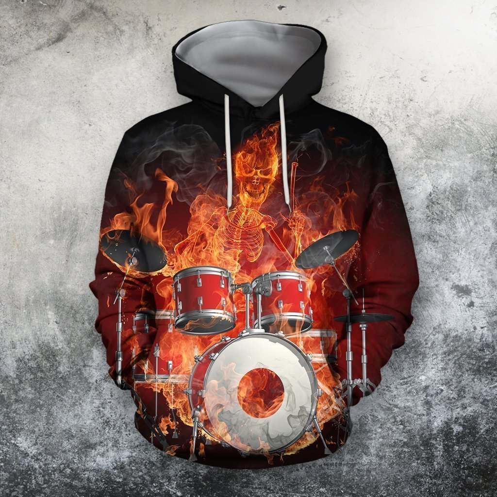 3D All Over Print Drum Shirts