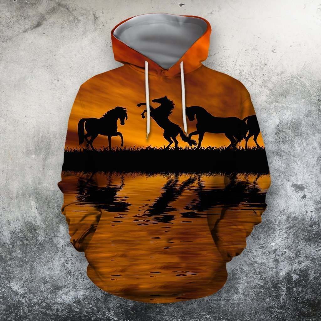 3D All Over Print  Animals Horse Hoodie