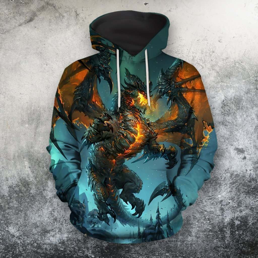 3D All Over Print Flying Dragon Shirt