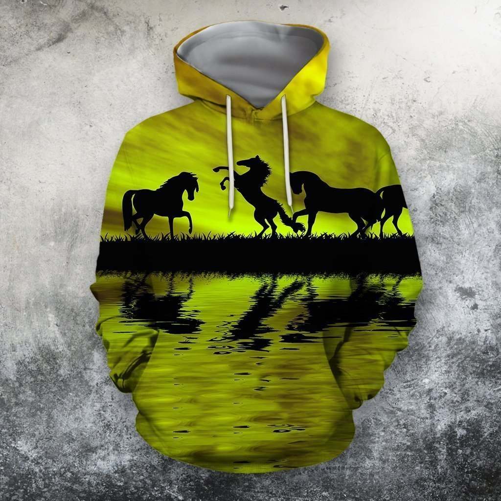 3D All Over Print  Animals Horse Hoodie