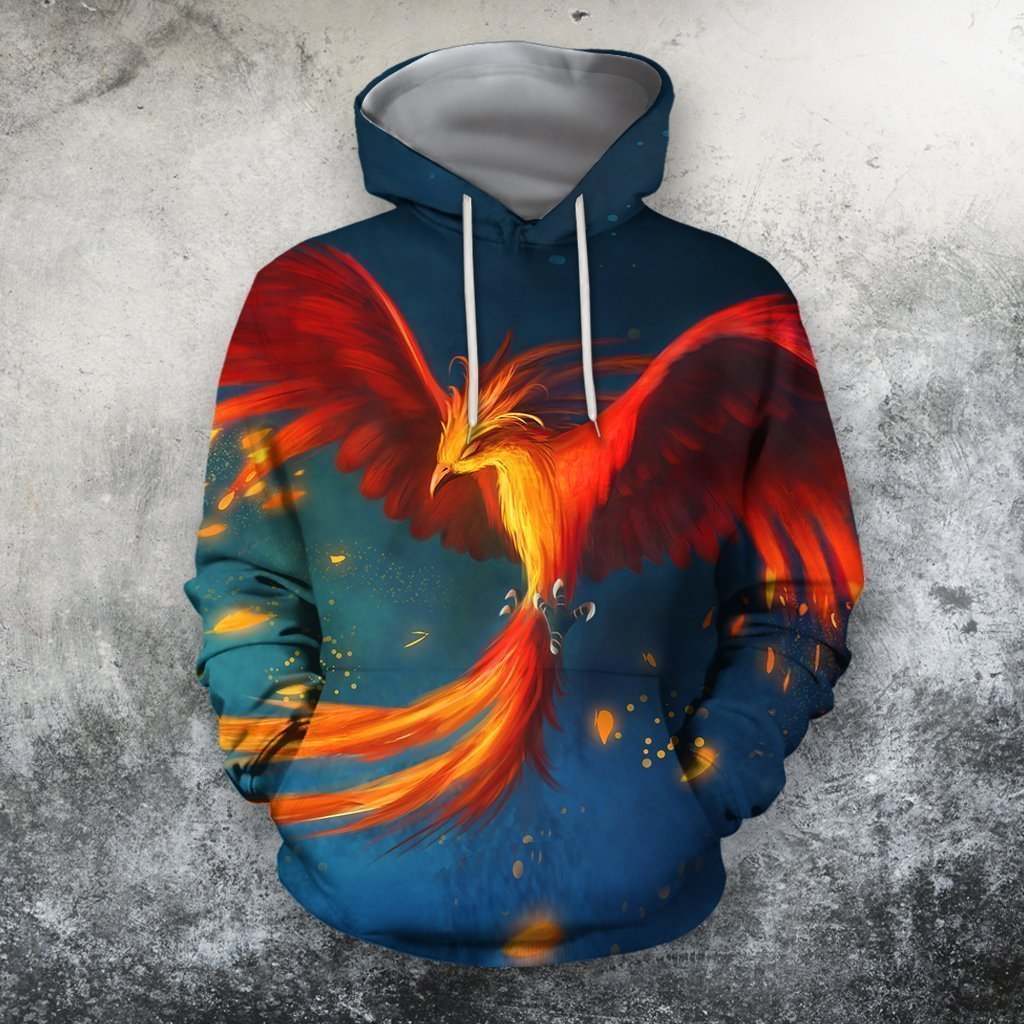 3D All Over Printing Fire Beast Phoenix