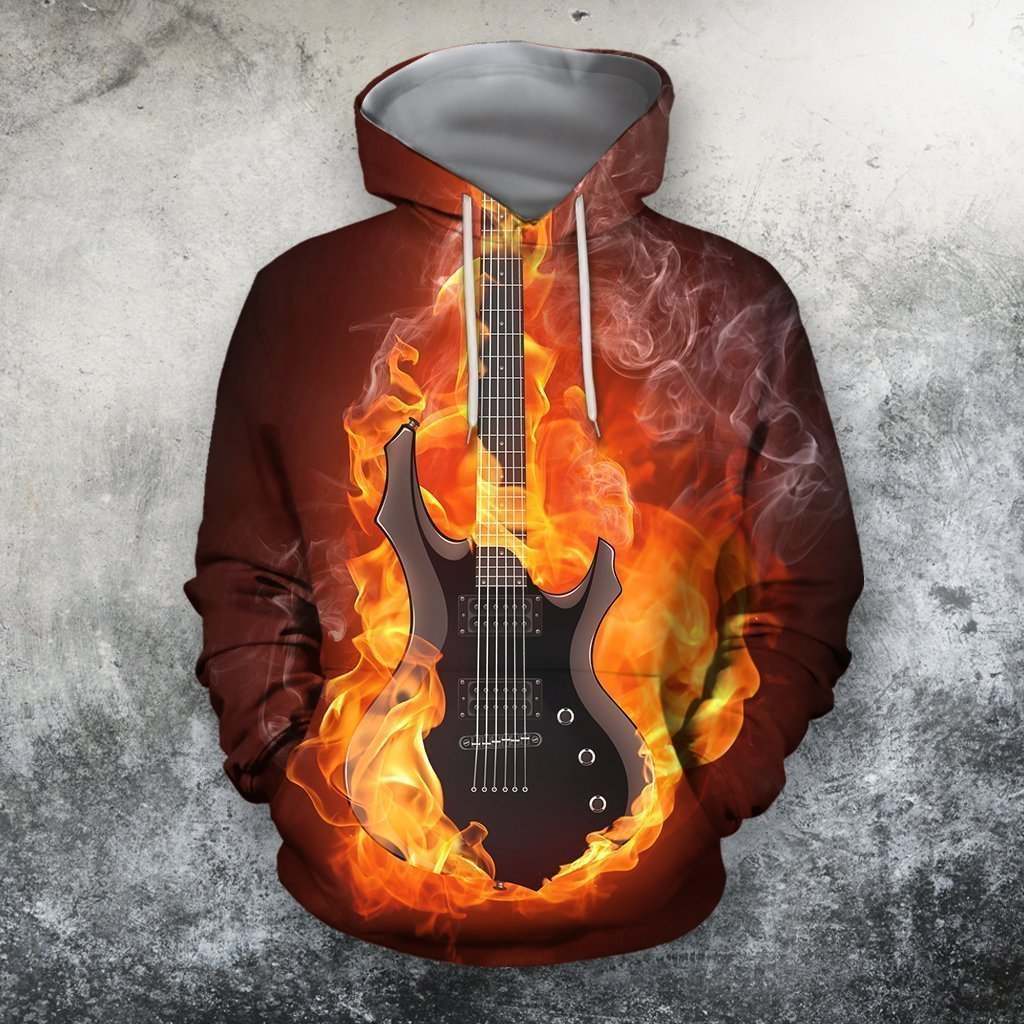 3D All Over Print Guitar Shirts