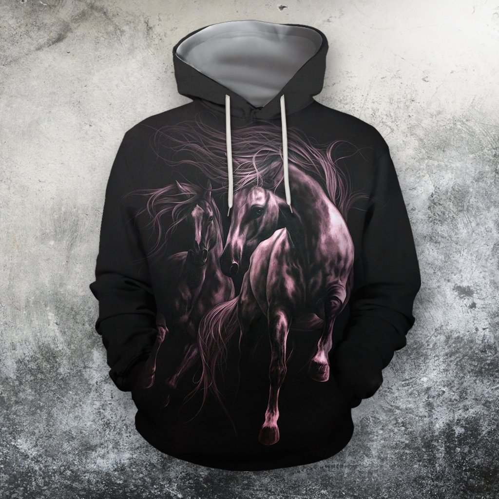 3D All Over Print Horse Light 2 Shirts