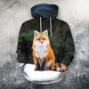 3D All Over Printed Fox Art Shirts and Shorts