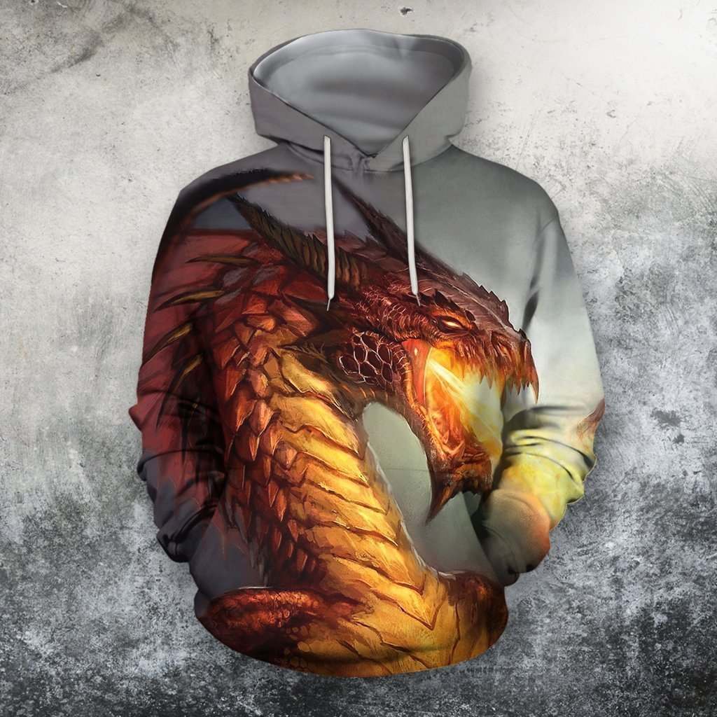 3D All Over Print fFire-Breathing Dragon
