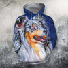 3D All Over Print Shelties Blue Merle Dog Hoodie
