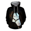 3D All Over Printed White Face Horse Shirts and Shorts