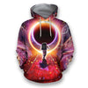 3D all over print astronaut with many planets