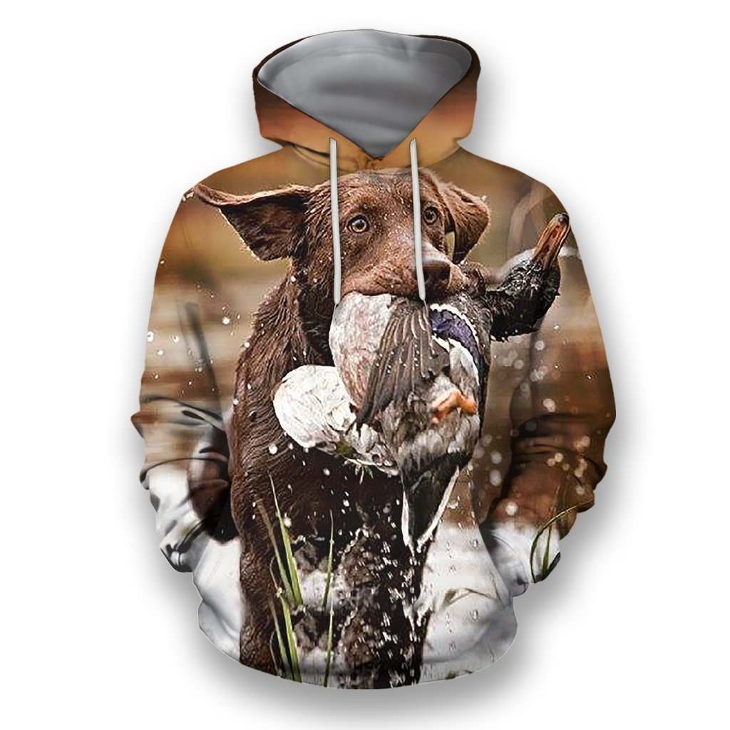All Over Printed Flat Coated Retriever