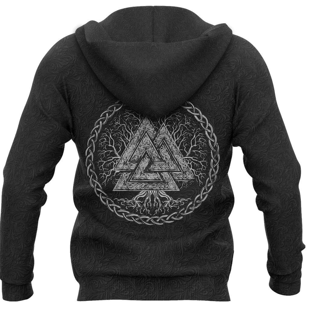 Awesome hoodie 3d all print Viking Hoodie, Yggdrasil Valknut for Men and Women NQ0047