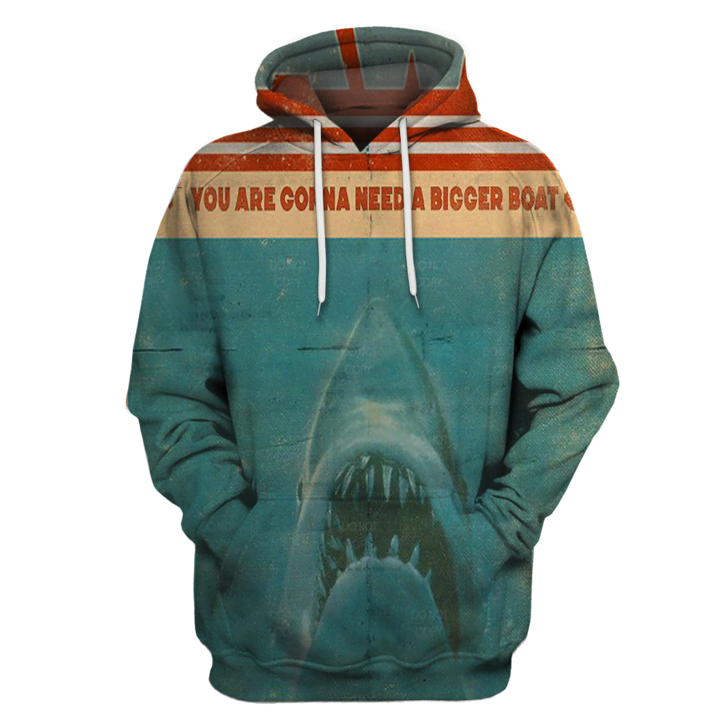 3D All Over Print Shark Jaws Hoodie