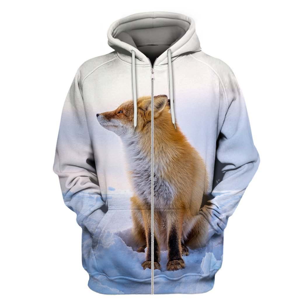 3D All Over Printed Fox Art Shirts and Shorts