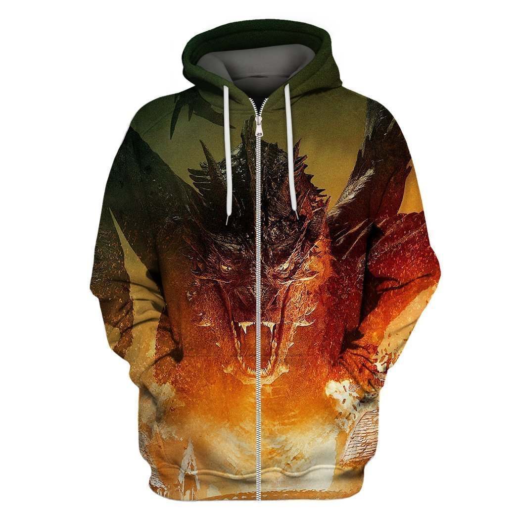 3D All Over Print Fire Flying Dragon