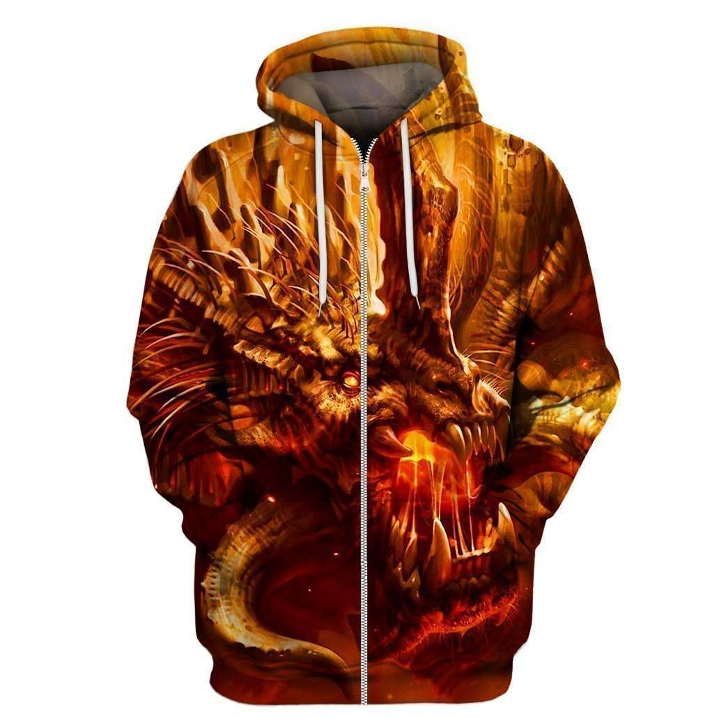 3D All Over Print Dragon Head Hoodie