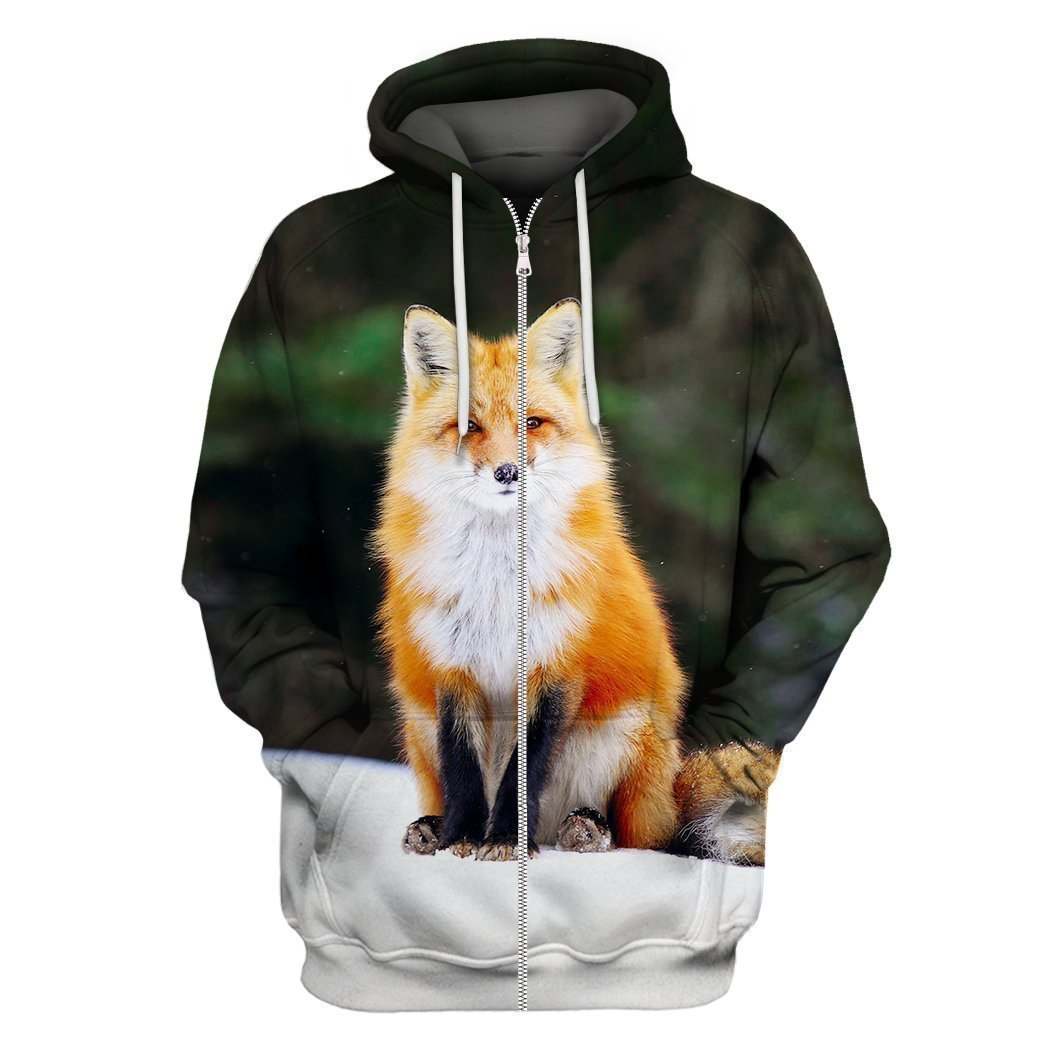 3D All Over Printed Fox Art Shirts and Shorts