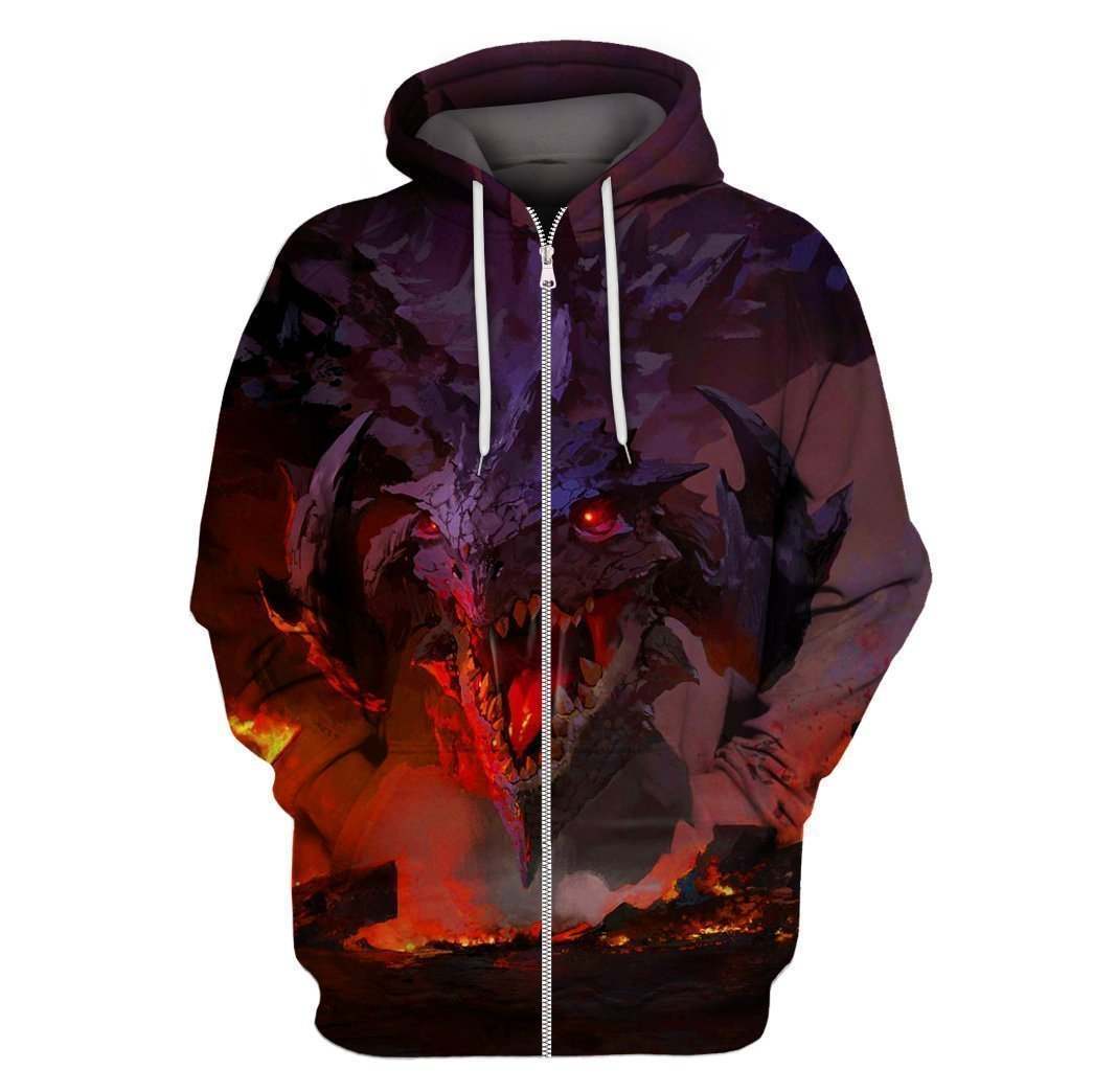 3D All Over Print Earth Dragon Warrior  Hoodie
