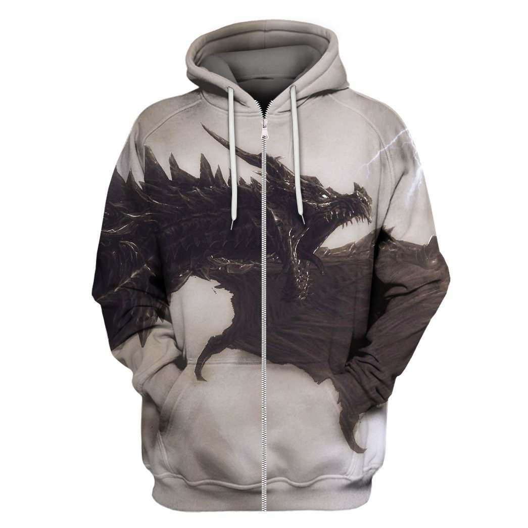 3D All Over Print BlackDragon Hoodie