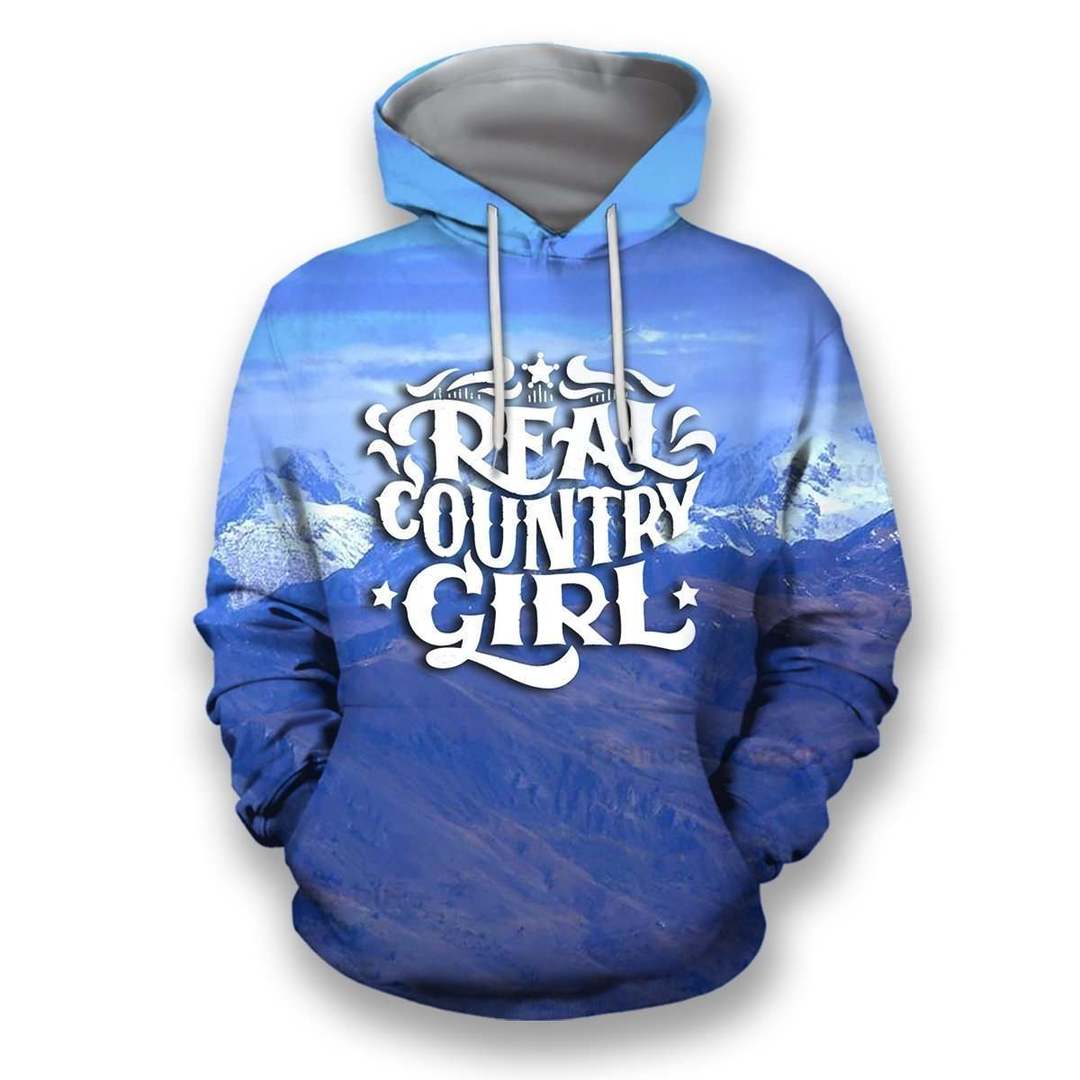 All Over Printed Real Country Girl Shirts