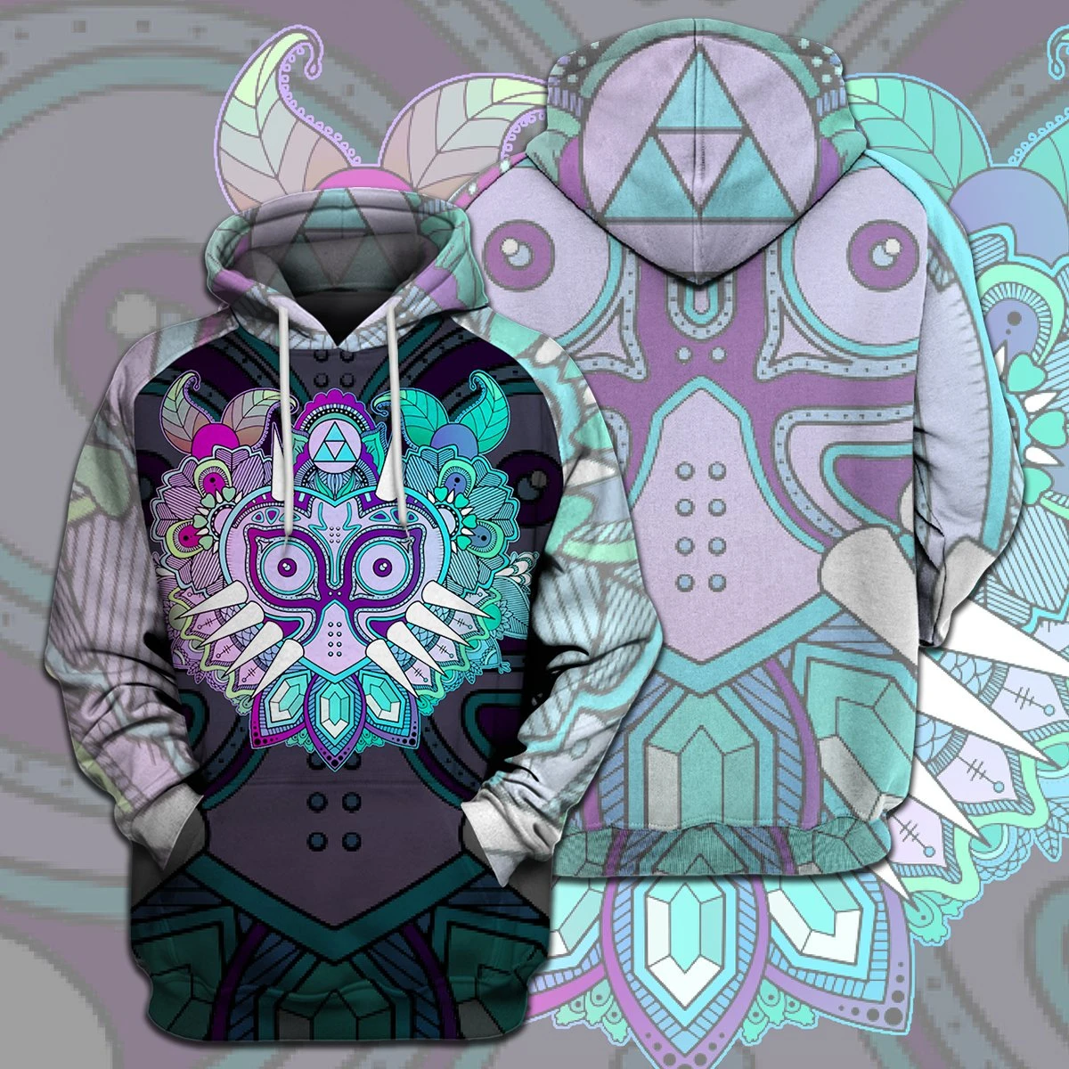 Awesome hoodie 3d all print Mask Colorful Hoodie for Men and Women, Zip Hoodies NQ0033