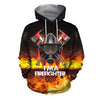 3D All Over Printed Firefighter T-shirt