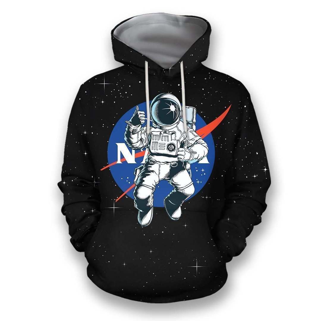 3D all over print nasa astronaut in the space